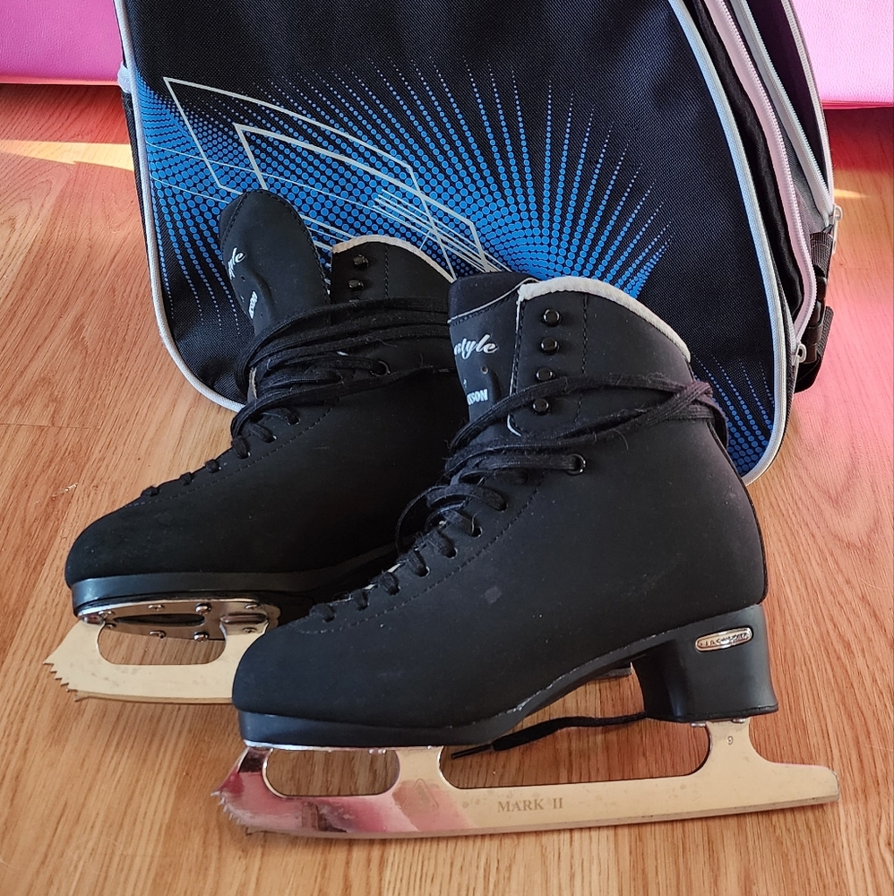 Jackson Freestyle Figure Skates Black Size 3 1/2